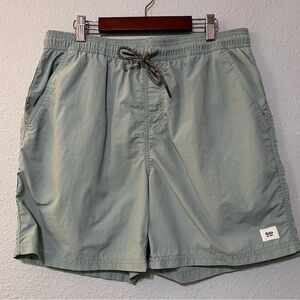 Vintage Katin Men's Light Green Board Shorts